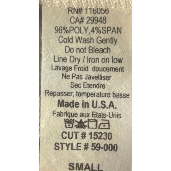 Jess & Jane Tunic Size Small Blue Abstract Asymmetric Hem Sequin Boho Artsy USA - Picture 6 of 7